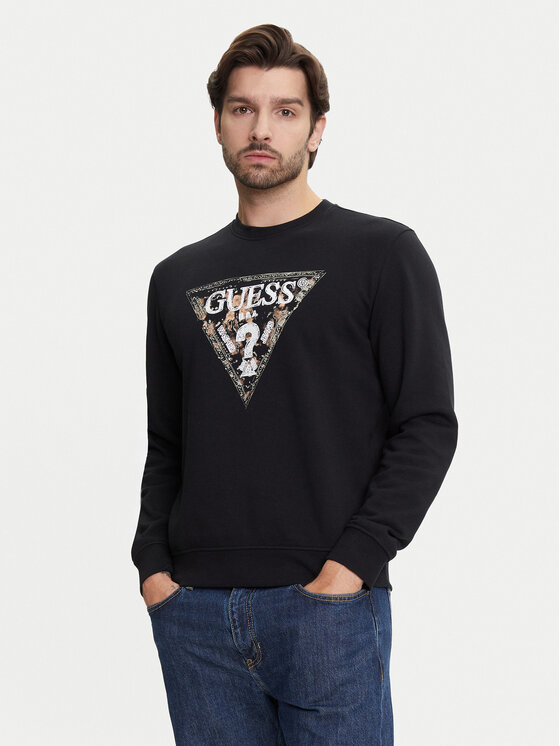 Guess Bluza M5YQ05 K68I4 Czarny Regular Fit