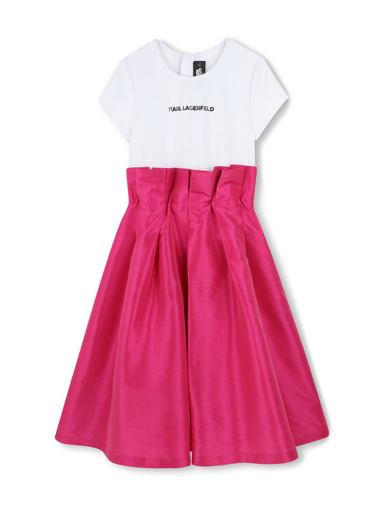 Karl Lagerfeld Kids Karl Lagerfeld Kids Každodenní šaty Z30460 D Růžová Regular Fit