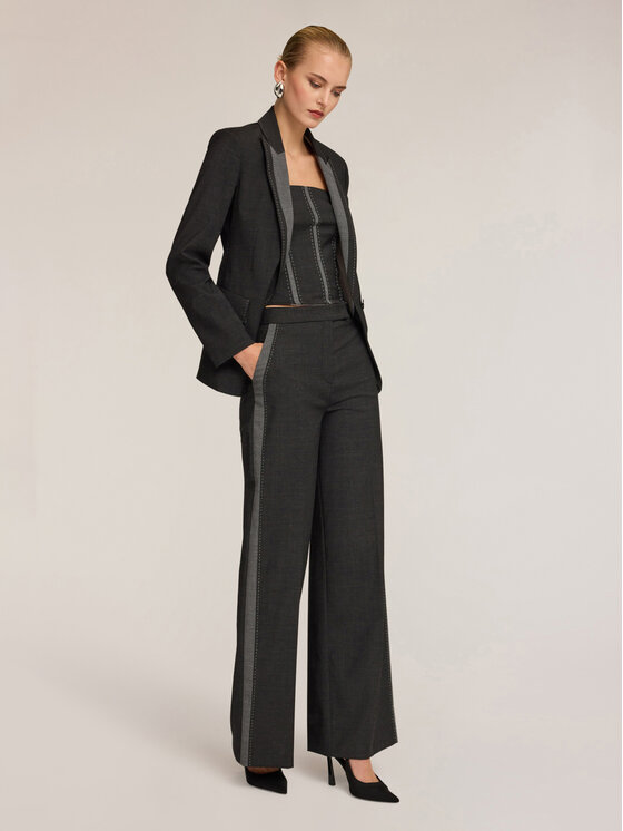 Motivi Motivi Pantaloni di tessuto P113Q004197N023 Grigio Over Fit