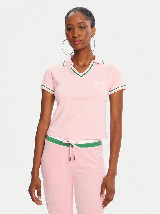 Juicy Couture Juicy Couture Polo majica JCWCT225355 Roza Regular Fit