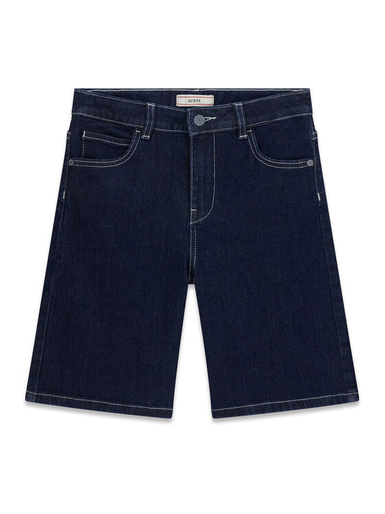 Guess Guess Džínové šortky L6GD12 D8110 Tmavomodrá Regular Fit