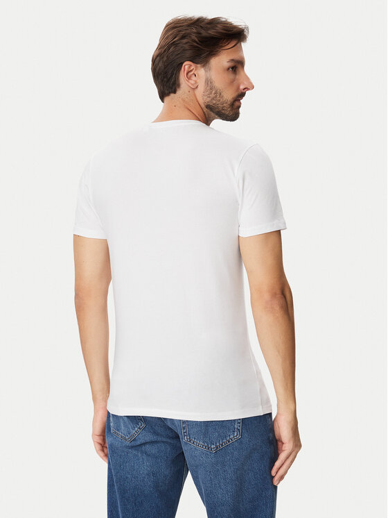 Guess Guess T-Shirt U6BM01 K5385 Biały Regular Fit