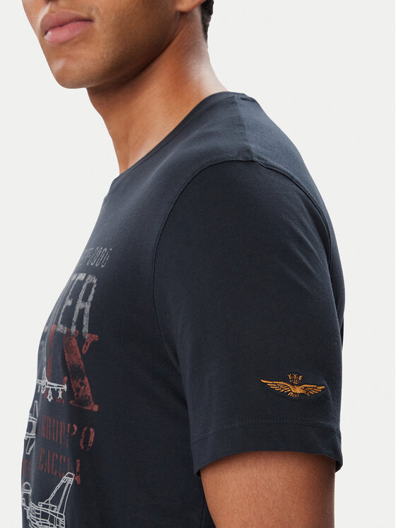 Aeronautica Militare Aeronautica Militare T-Shirt 262TS2585UJ00750 Σκούρο μπλε Regular Fit