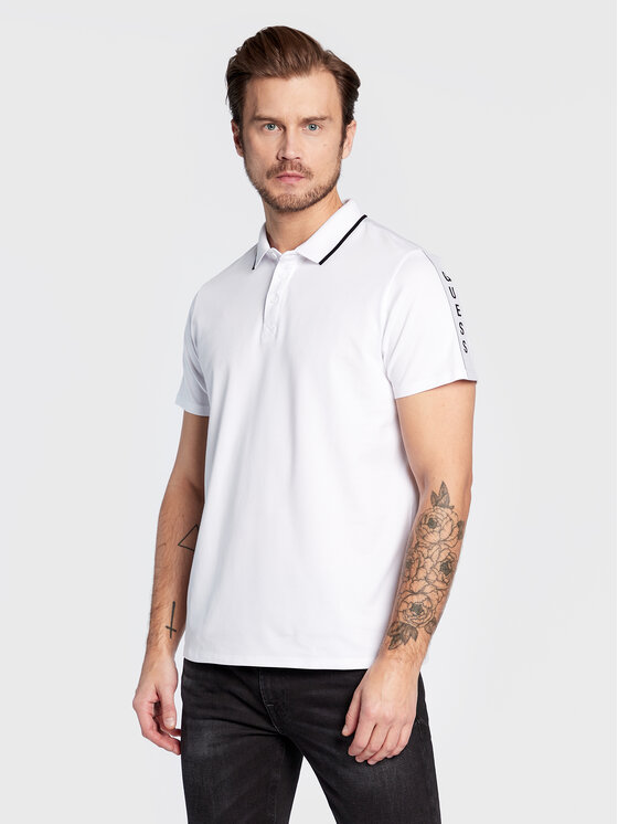 Guess Polo M2YP25 KARS0 Balts Slim Fit