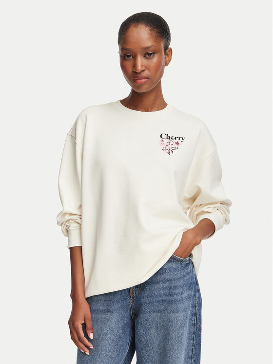 HUGO HUGO Bluza Classic 50566576 Kremowy Relaxed Fit