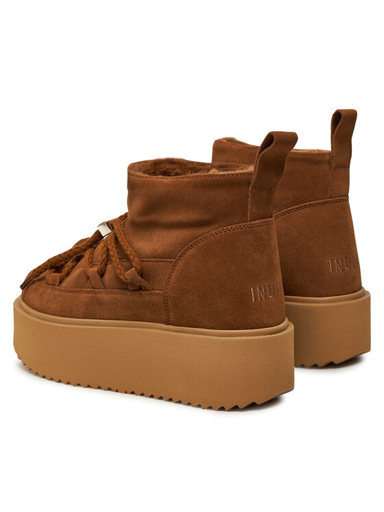 Inuikii Inuikii Škornji za sneg Classic Low Platform 75204-004 Rjava