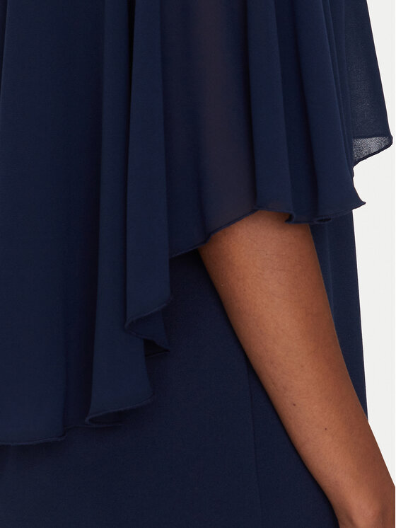 Rinascimento Rinascimento Koktejlové šaty CFC0123560003 Tmavomodrá Regular Fit