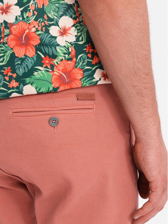 Ombre Ombre Szorty jeansowe OM-SRDS-0162 Różowy Regular Fit