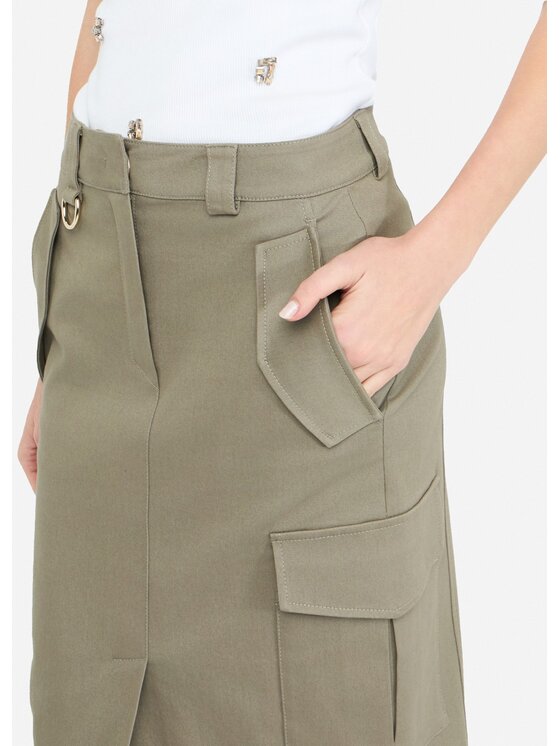 Liu Jo Liu Jo Gonna midi CF5349T026AX0707 Verde Regular Fit