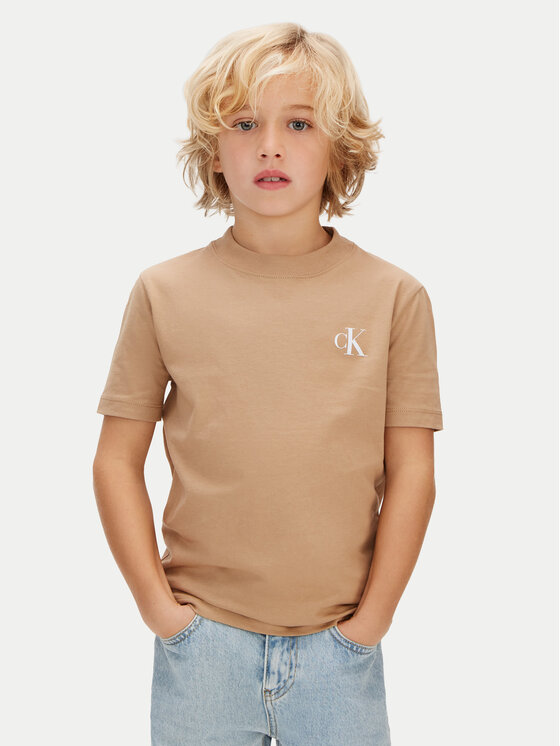 Calvin Klein Jeans Calvin Klein Jeans Souprava triček LVCKSJA45B Béžová Regular Fit