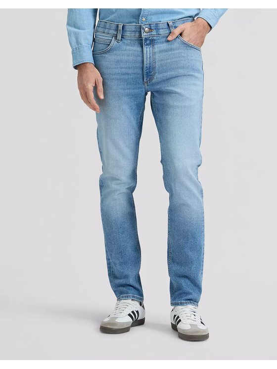 Lee Lee Jeansy LUKE Niebieski Slim Fit