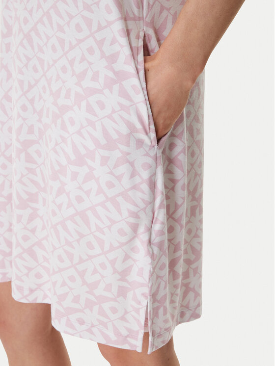 DKNY DKNY Nočná košeľa YI30058 Ružová Regular Fit