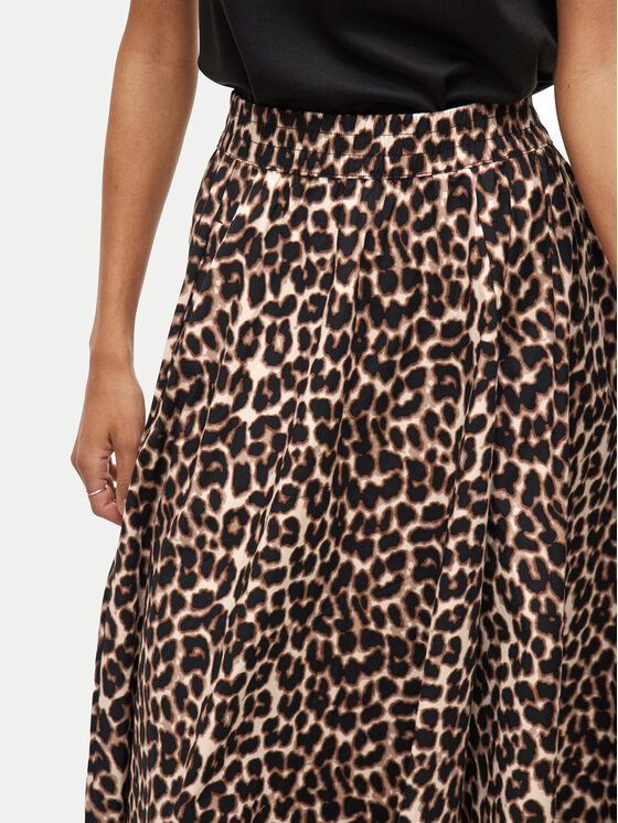 Vila Vila Spódnica maxi Valencia 14106880 Brązowy Regular Fit