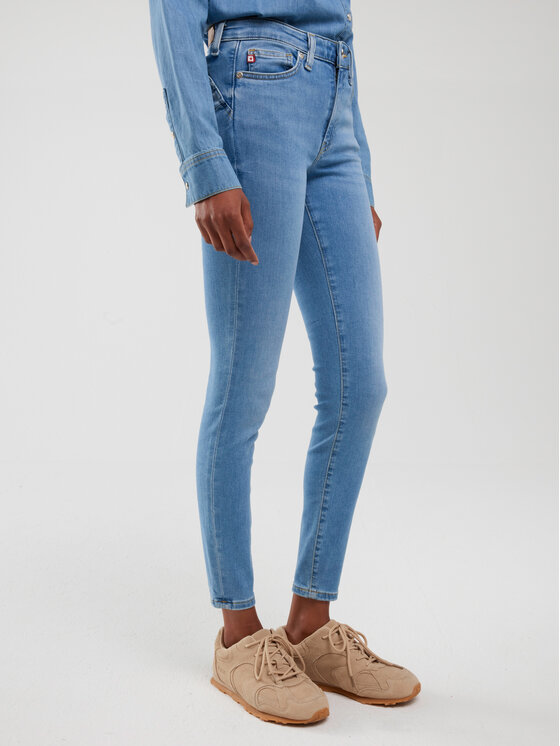 BIG STAR BIG STAR Jeansy MELINDA HIGH WAIST Niebieski Skinny Fit