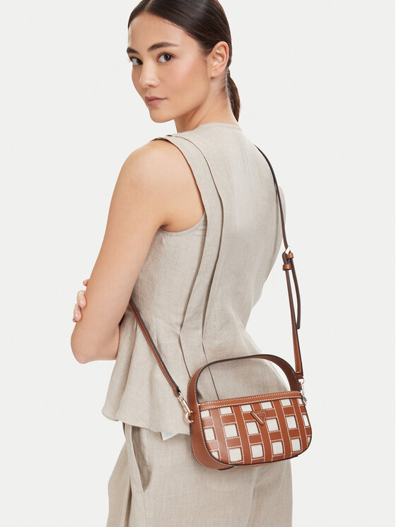 Guess Geantă Frankie Mini HWWG97 36770 Maro