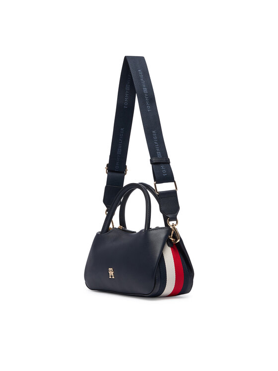 Tommy Hilfiger Tommy Hilfiger Torbica Th Logotape Mini Satchel AW0AW18743 Tamnoplava