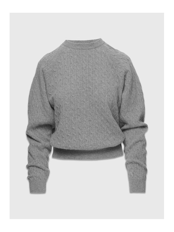 La Mania La Mania Sweter PEONY Szary Classic Fit