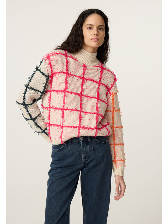 Fabienne Chapot Fabienne Chapot Sweter 7022-1607-177 Biały Regular Fit