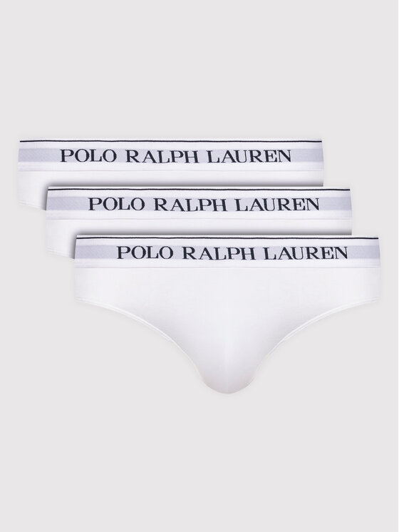 Polo Ralph Lauren Set 3 perechi de slipuri 714835884001 Alb