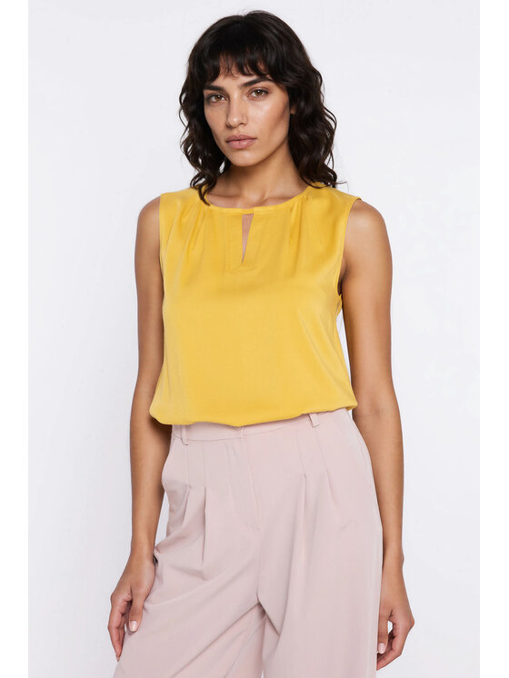 NIFE NIFE Halenka B225 Žlutá Regular Fit