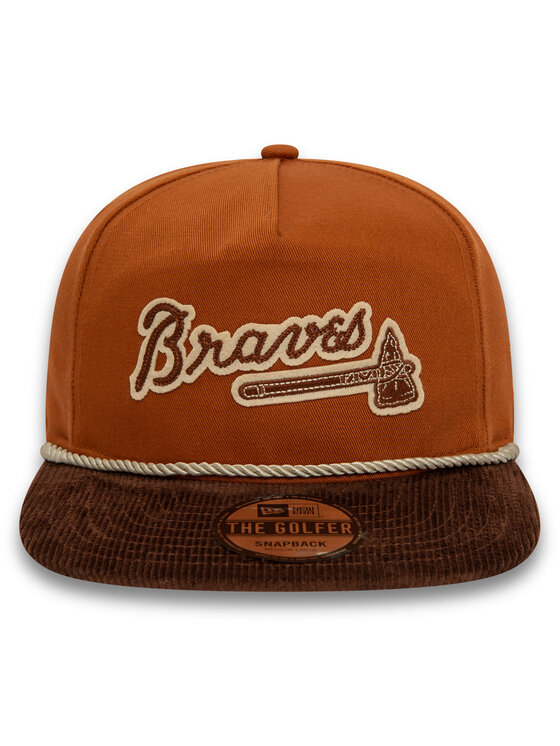 New Era New Era Czapka z daszkiem Cord Golfer Braves 60435053 Brązowy