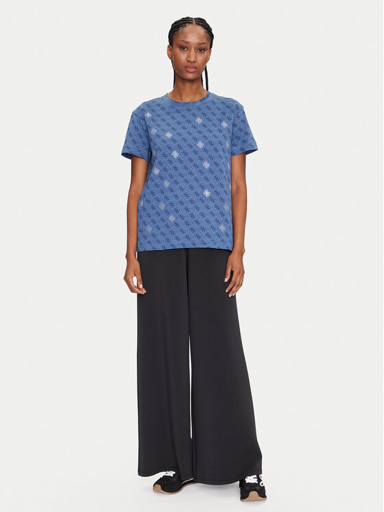 Guess Guess Тишърт V5GI16 I3Z14 Тъмносин Regular Fit