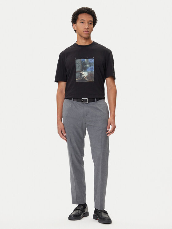 HUGO HUGO T-shirt Dabolos 50545995 Crna Relaxed Fit