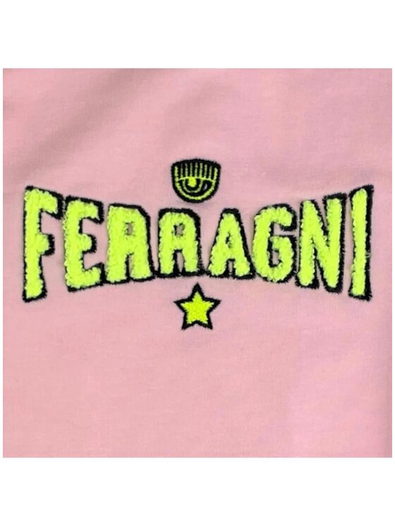 Chiara Ferragni Chiara Ferragni Sukienka letnia 53a902 Różowy Regular Fit