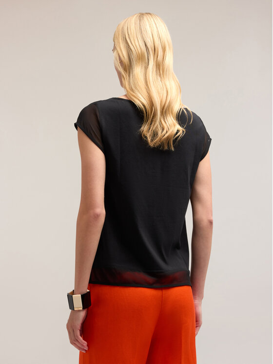 Motivi Motivi T-Shirt G318W003362N033 Czarny Regular Fit