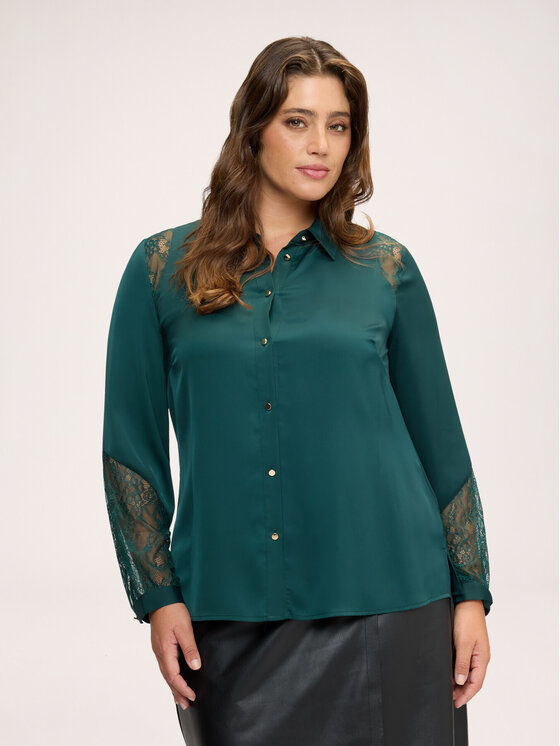 Fiorella Rubino Fiorella Rubino Camicia 5039T001573N035 Verde Regular Fit