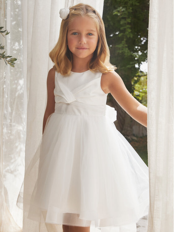 Abel & Lula Abel & Lula Elegantne kleit 5037 Valge Regular Fit
