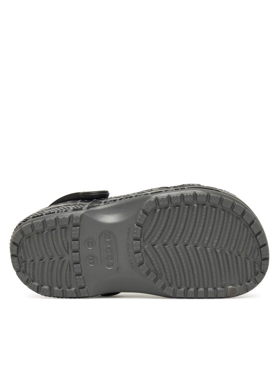 Crocs Crocs Šľapky Kids Tire Print Classic Clog 211261 Sivá