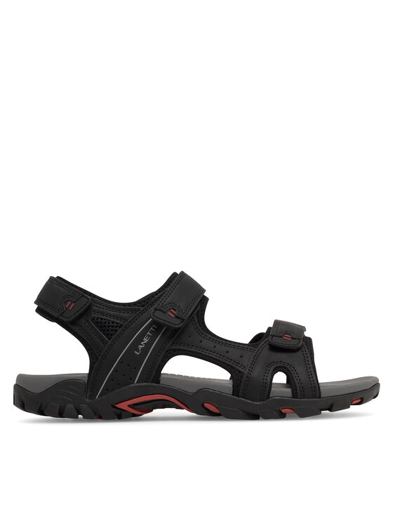 Lanetti Lanetti Sandalen 21MC0610 Schwarz