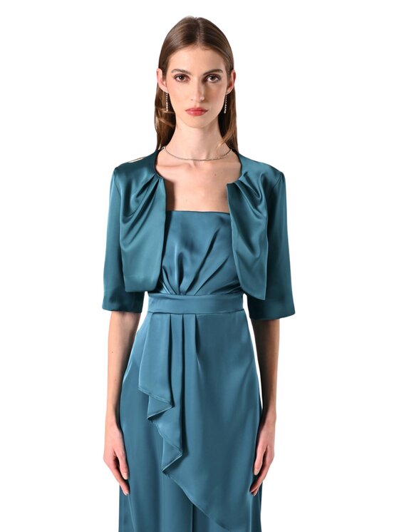 Rinascimento Rinascimento Μπολερό Coprispalle corto Πράσινο Regular Fit