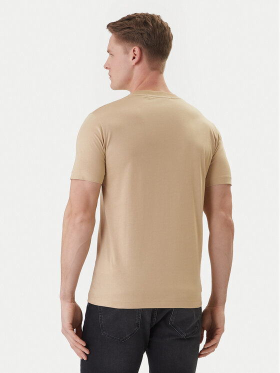 KARL LAGERFELD KARL LAGERFELD T-Shirt 755060 562242 Beżowy Regular Fit