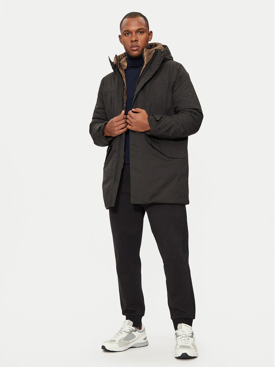 Geox Geox Зимно яке Warrens M4621B T3149 F9000 Черен Regular Fit