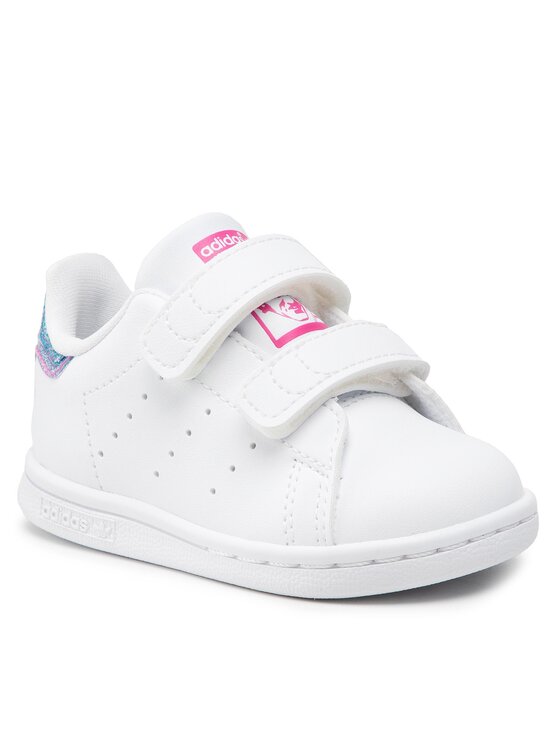 CHAUSSURES STAN SMITH CF I BEBE BLANC/ROSE