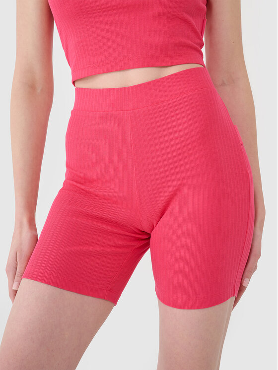4F 4F Szorty sportowe MIDSHOP TEXTILE Różowy Slim Fit