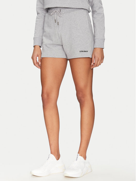 Guess Jeans Guess Jeans Pantaloni scurți sport W5GD0O K68I4 Gri Relaxed Fit