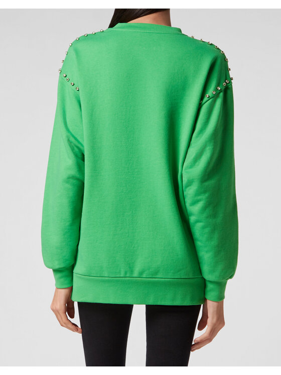 PHILIPP PLEIN PHILIPP PLEIN Felpa 5921 Verde Regular Fit