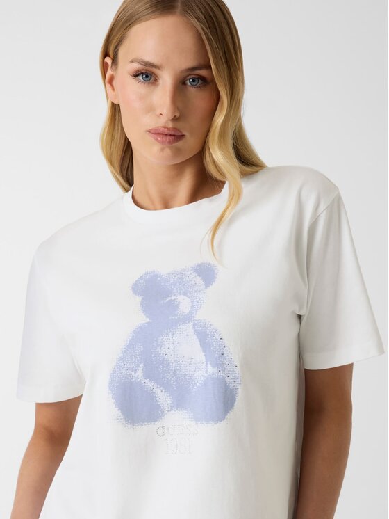Guess Guess T-Shirt 183124 Biały Classic Fit