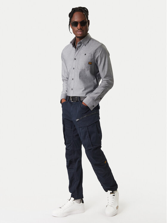G-Star Raw G-Star Raw Kalhoty z materiálu Rovic 3D D02190 Tmavomodrá Regular Fit