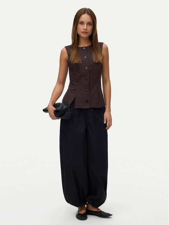 Vero Moda Vero Moda Prsluk Selma 10345675 Smeđa Regular Fit