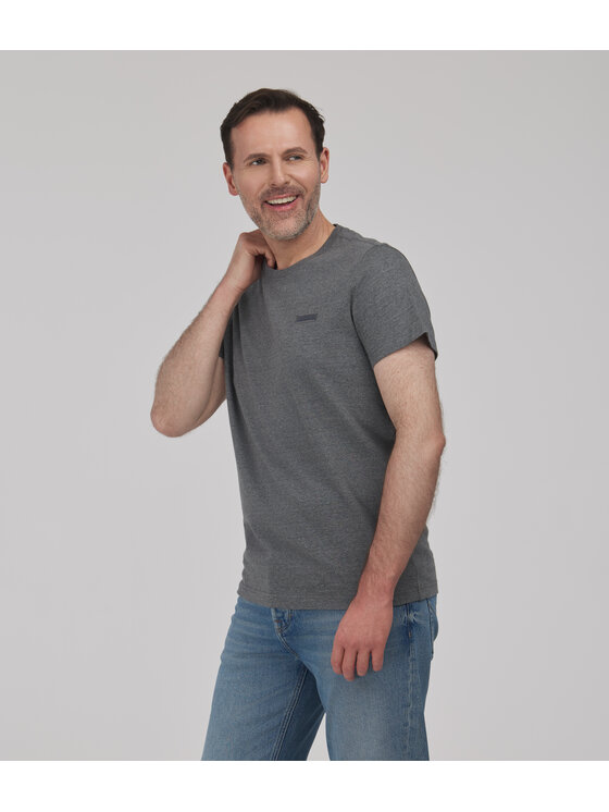 Lee Cooper Lee Cooper T-Shirt SIMPLE Szary Regular Fit