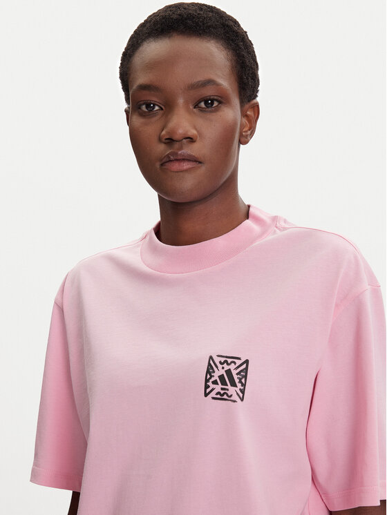 adidas adidas Majica Animal Graphic JV8532 Roza Loose Fit
