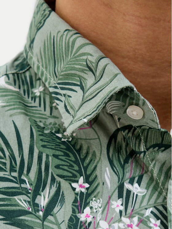 Jack&Jones Jack&Jones Cămașă Hawaii 12269137 Verde Comfort Fit