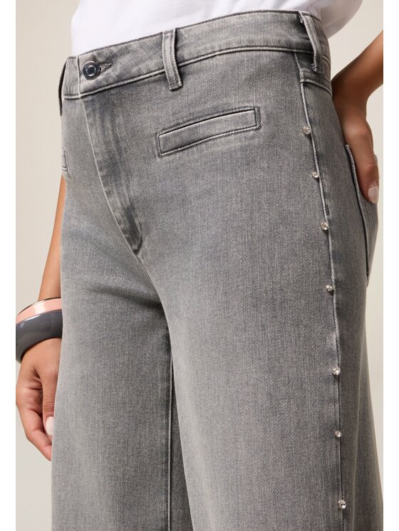 Oltre Oltre Jeans P414R008940N013 Grigio Baggy Fit