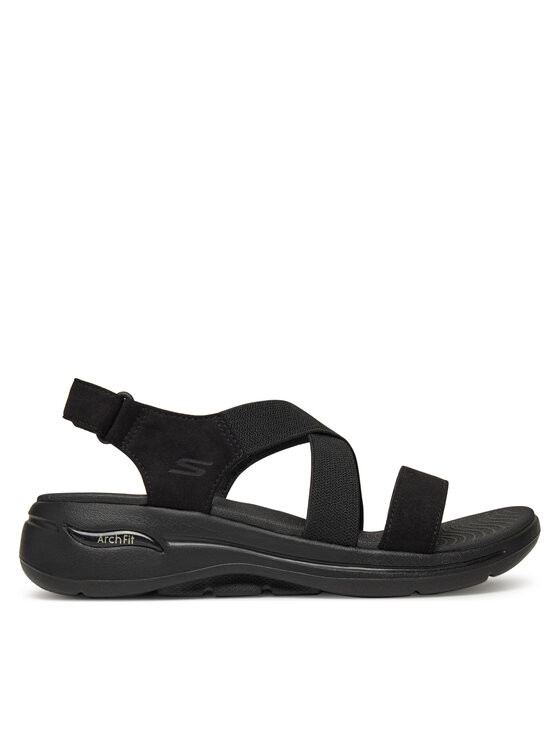 Skechers Sandále Go Walk Arch Fit Sandal-Treasured 140257/BBK Čierna