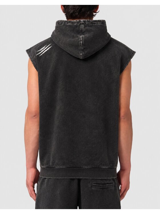 Plein Sport Plein Sport Gilet 32333 Nero Jegging Fit