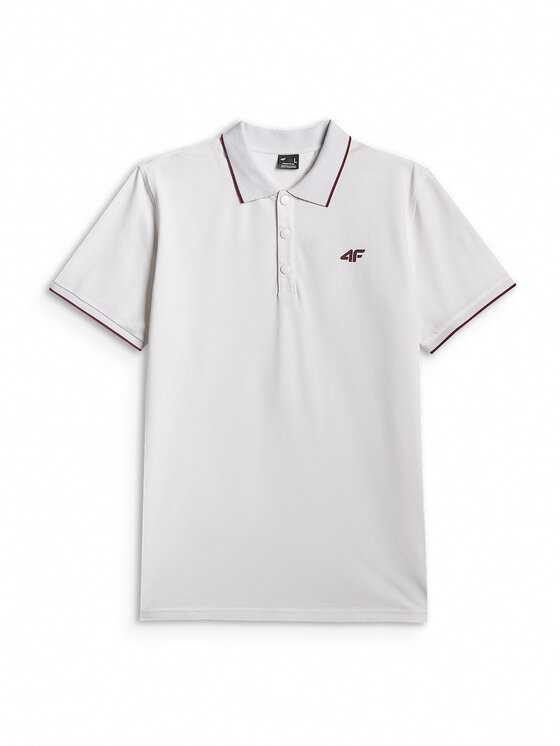 4F 4F Polo COMMERCIAL 12 Biały Regular Fit